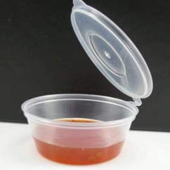 2oz Hinged Sauce Cont 100 PCS x 10 Pack
