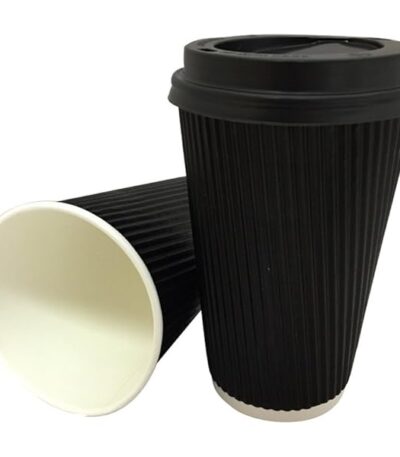 10 oz Black Ripple Wall Cup 1x500 Approx