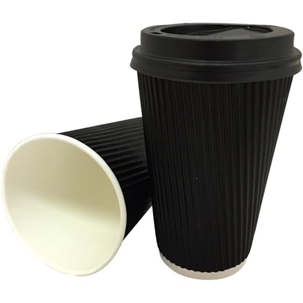 10 oz Black Ripple Wall Cup 1x500 Approx