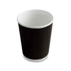 8 oz Black Ripple Wall Cup 1x500 Approx (480*330*405)