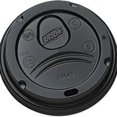 10 oz / 12 oz / 16 oz Sip Thru Lid Black
