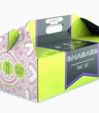 10" Corrugated Food Box with Print