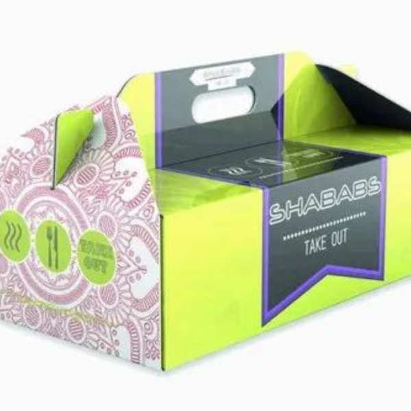 10" Corrugated Food Box with Print