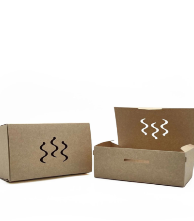 10" Premium Vented Kraft Food Box