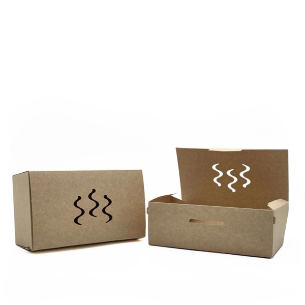 10" Premium Vented Kraft Food Box