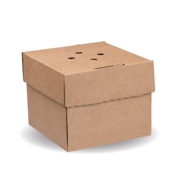 5" Premium Vented Kraft Food Box
