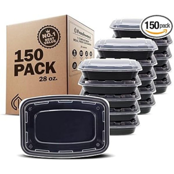Gold Mir Pack Meal Box 1 Compartment 2X100's (208*245*68)