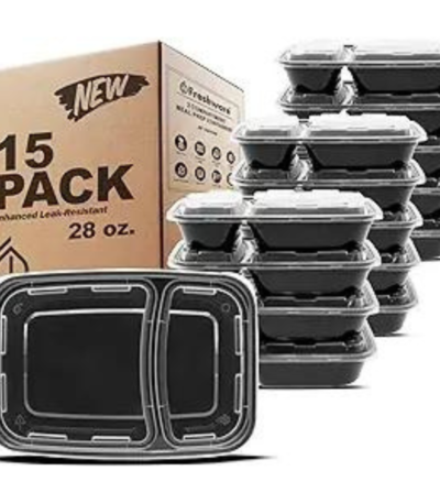 Gold Mir Pack Meal Box 2 Compartment 2X100's (208*245*68)