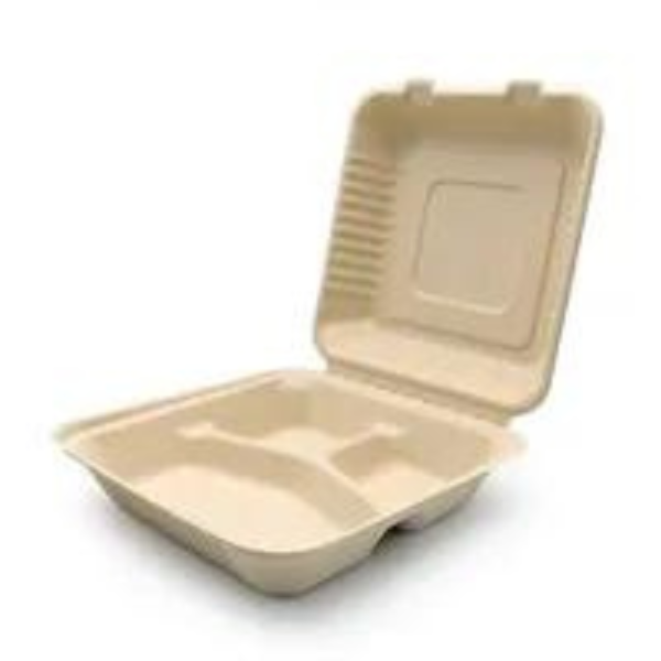 Gold Mir Pack Meal Box 3 Compartment 2X100's (204*236*77)