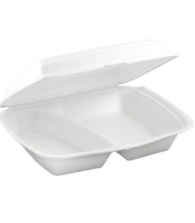 White Mir Pack Meal Box 1 Compartment 2X100's (208*245*68)