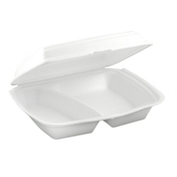 White Mir Pack Meal Box 1 Compartment 2X100's (208*245*68)