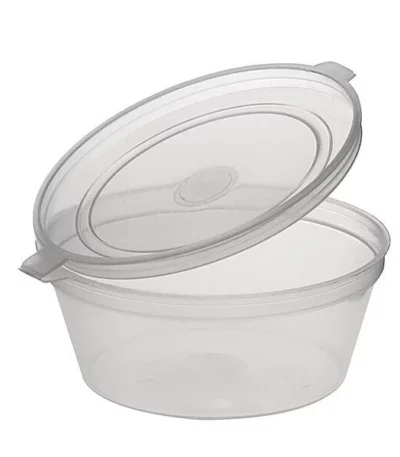 2 Oz Hinged Clear Premium Quality